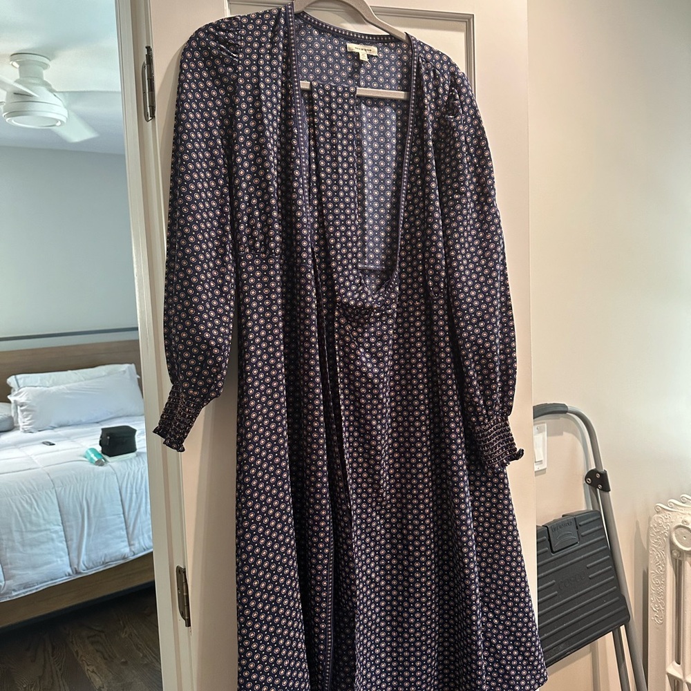 Versatile knee length wrap dress!